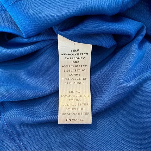 Jessica Simpson NWT Asymmetrical Batwing Nautical Blue Dress - 6 - Picture 10 of 15